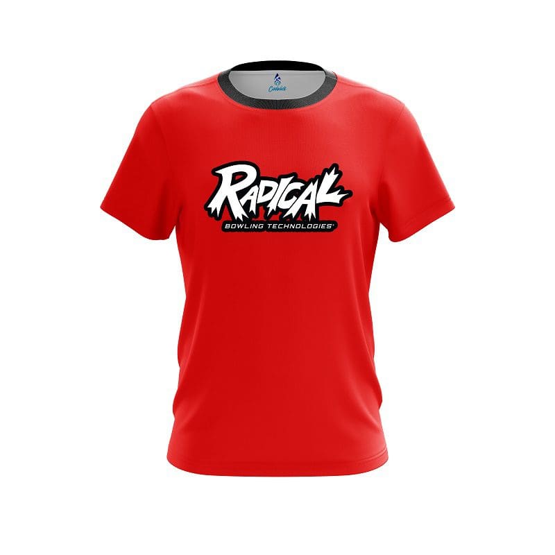 Radical Red Line CoolWick  Performance Crew Bowling Shirt 