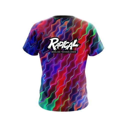 Radical Psychedelic Electric Wave CoolWick Bowling Jersey - Image 2