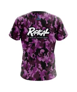 Alternative view of Radical Digital Camo Purple CoolWick Bowling Jersey