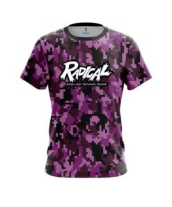 Radical Digital Camo Purple CoolWick Bowling Jersey
