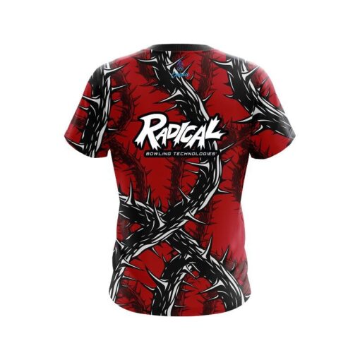Radical Rock And Roll Red Thorns CoolWick Bowling Jersey - Image 2