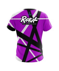 Alternative view of Radical Rocker Purple CoolWick Bowling Jersey