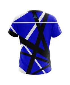 Alternative view of Plain Rocker Blue CoolWick Bowling Jersey