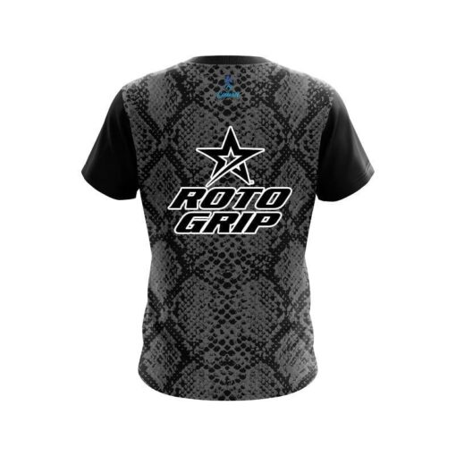 Roto Grip Snake Skin Black CoolWick Bowling Jersey - Image 2