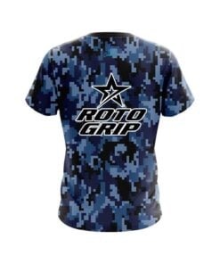 Alternative view of Roto Grip Digital Camo Blue CoolWick Bowling Jersey