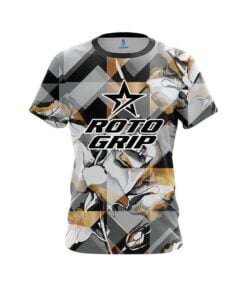 Roto Grip Gold And Black Rose CoolWick Bowling Jersey