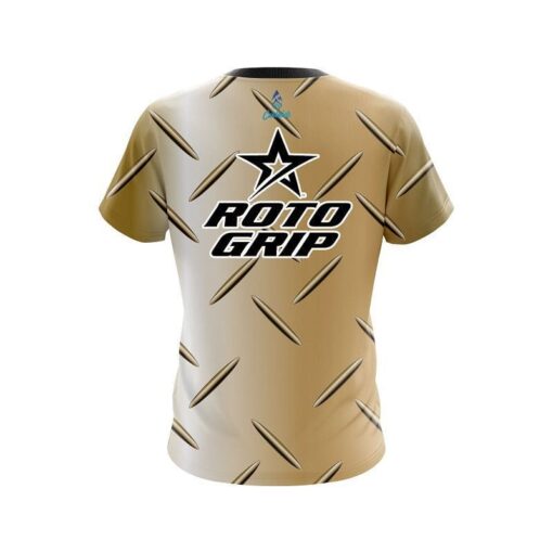 Roto Grip Gold Diamond Plate CoolWick Bowling Jersey - Image 2