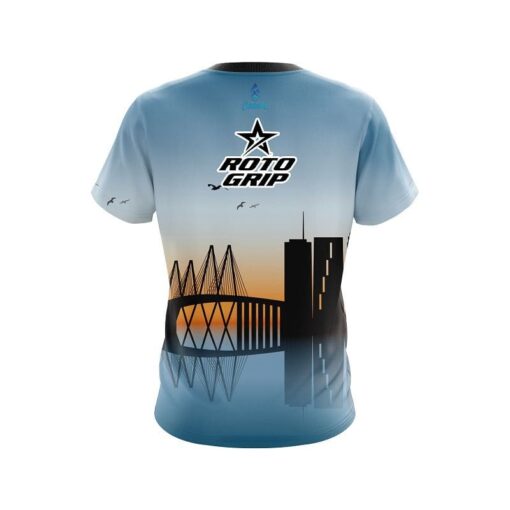 Roto Grip Houston Skyline CoolWick Bowling Jersey - Image 2