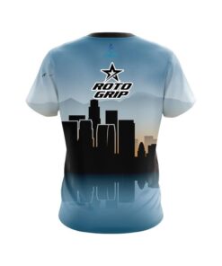 Alternative view of Roto Grip Los Angeles Skyline CoolWick Bowling Jersey