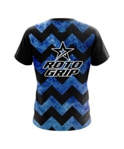 Alternative view of Roto Grip Marble Zig Zag Blue CoolWick Bowling Jersey
