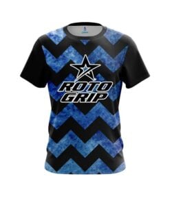 Roto Grip Marble Zig Zag Blue CoolWick Bowling Jersey