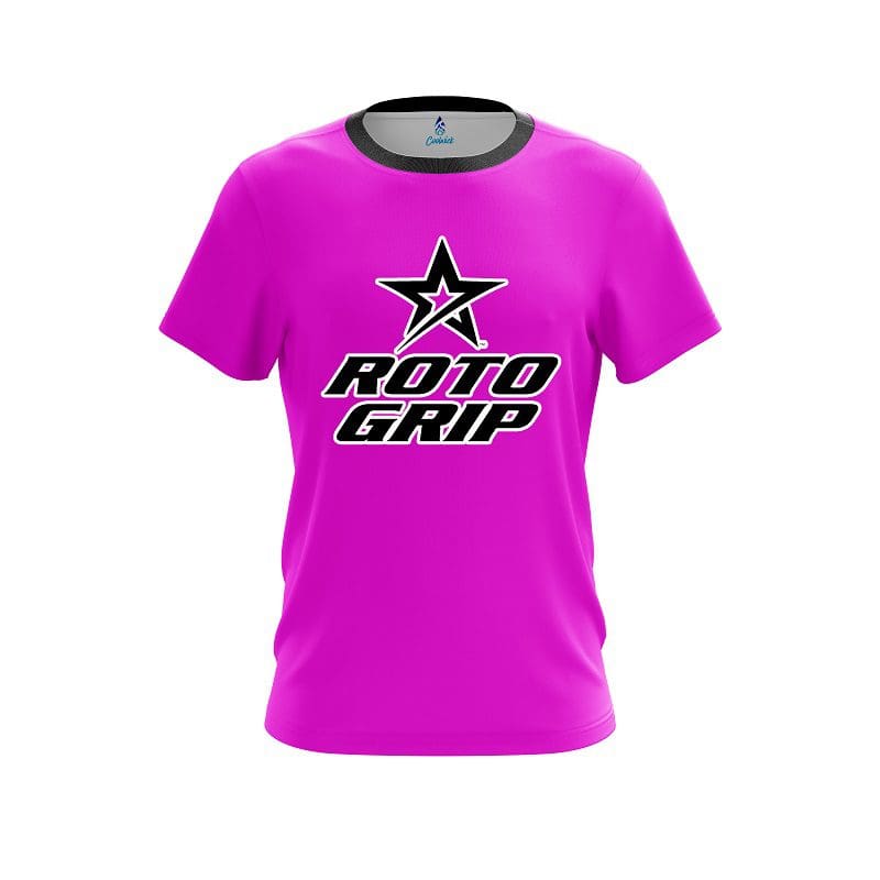 Roto Grip Women's Demented Performance Crew Jersey Bowling Shirt Dri-Fit Pink 