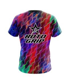 Alternative view of Roto Grip Psychedelic Electric Wave CoolWick Bowling Jersey