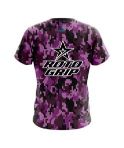 Alternative view of Roto Grip Digital Camo Purple CoolWick Bowling Jersey
