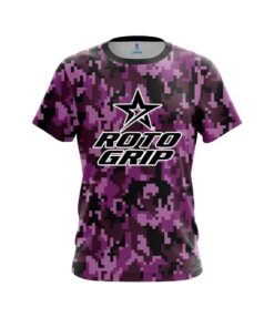 Roto Grip Digital Camo Purple CoolWick Bowling Jersey