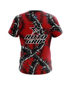 Alternative view of Roto Grip Rock And Roll Red Thorns  CoolWick Bowling Jersey