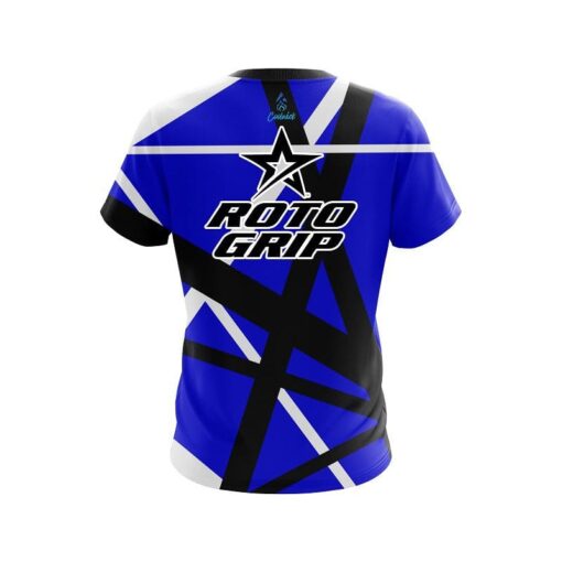 Roto Grip Rocker Blue CoolWick Bowling Jersey - Image 2