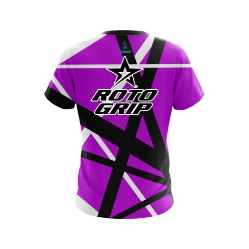 Roto Grip Rocker Purple CoolWick Bowling Jersey - Image 2