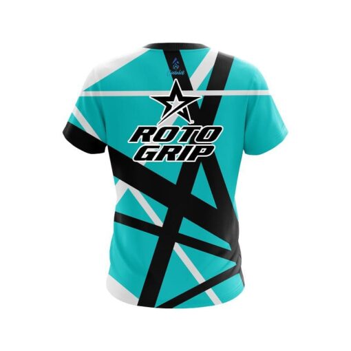 Roto Grip Rocker Teal CoolWick Bowling Jersey - Image 2