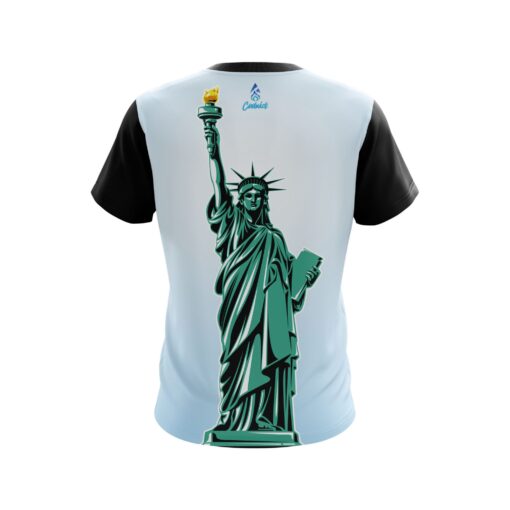 Plain Statue Of Liberty CoolWick Bowling Jersey - Image 2