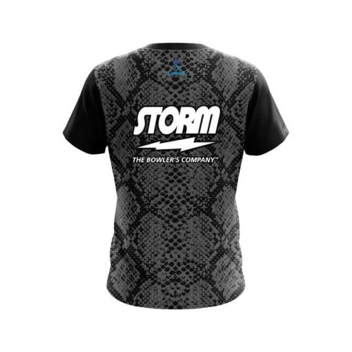 Storm Snake Skin Black CoolWick Bowling Jersey - Image 2