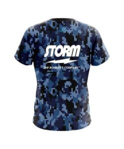 Alternative view of Storm Digital Camo Blue CoolWick Bowling Jersey
