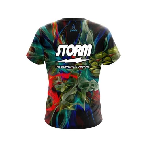 Storm Color Swirl CoolWick Bowling Jersey - Image 2
