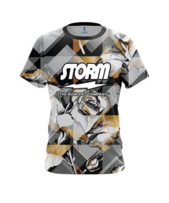 Storm Gold And Black Rose CoolWick Bowling Jersey