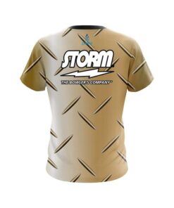 Alternative view of Storm Gold Diamond Plate CoolWick Bowling Jersey