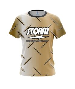 Storm Gold Diamond Plate CoolWick Bowling Jersey