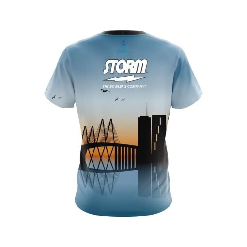 Storm Houston Skyline CoolWick Bowling Jersey - Image 2