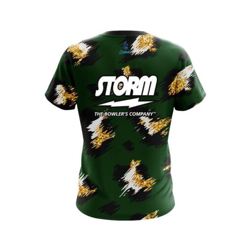 Storm Leopard Print CoolWick Bowling Jersey - Image 2
