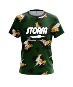 Storm Leopard Print CoolWick Bowling Jersey