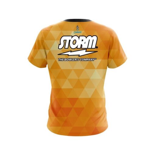 Storm Orange Triangle CoolWick Bowling Jersey - Image 2