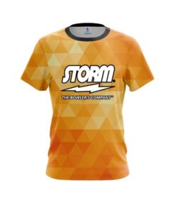 Storm Orange Triangle CoolWick Bowling Jersey