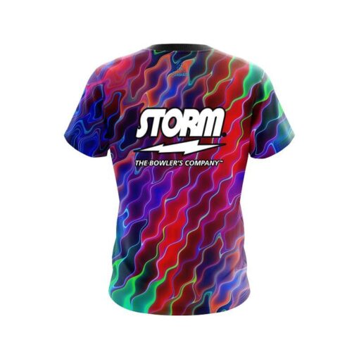 Storm Psychedelic Electric Wave CoolWick Bowling Jersey - Image 2