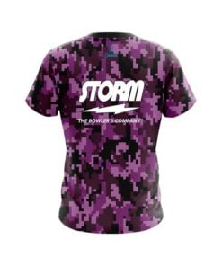 Alternative view of Storm Digital Camo Purple CoolWick Bowling Jersey
