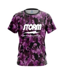 Storm Digital Camo Purple CoolWick Bowling Jersey