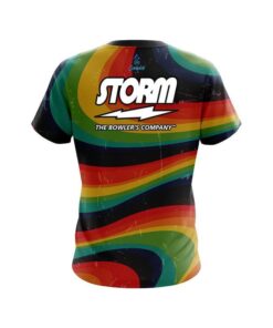 Alternative view of Storm Retro Grunge CoolWick Bowling Jersey