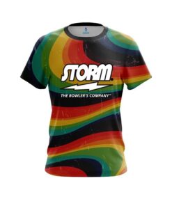 Storm Retro Grunge CoolWick Bowling Jersey