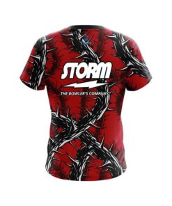 Alternative view of Storm  Rock And Roll Red Thorns CoolWick Bowling Jersey