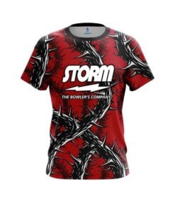 Storm  Rock And Roll Red Thorns CoolWick Bowling Jersey