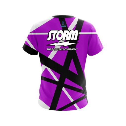 Storm Rocker Purple CoolWick Bowling Jersey - Image 2