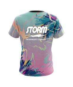 Alternative view of Storm  Tropical Ink Splash  CoolWick Bowling Jersey