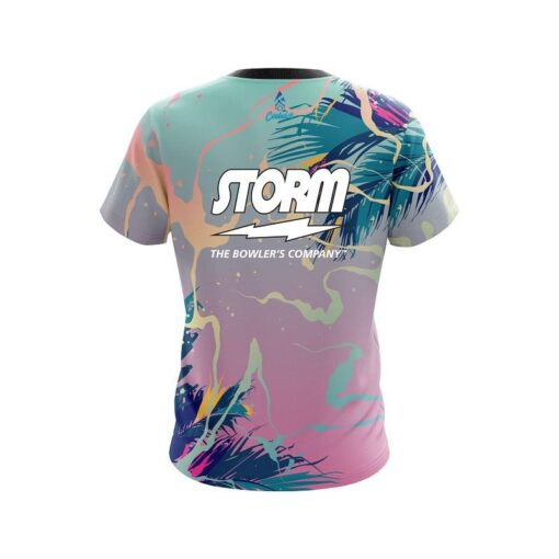 Storm  Tropical Ink Splash  CoolWick Bowling Jersey - Image 2