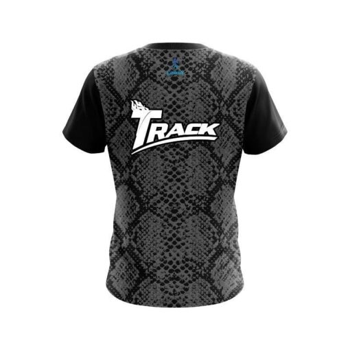 Track Snake Skin Black CoolWick Bowling Jersey - Image 2