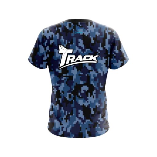 Track Digital Camo Blue CoolWick Bowling Jersey - Image 2