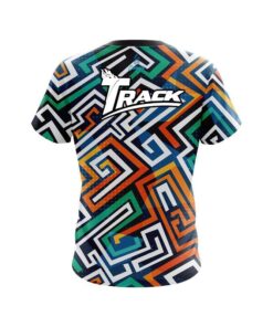 Alternative view of Track Crazy Maze CoolWick Bowling Jersey