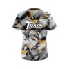 Track Gold And Black Rose CoolWick Bowling Jersey - Image 2