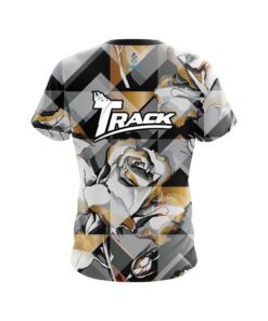 Alternative view of Track Gold And Black Rose CoolWick Bowling Jersey